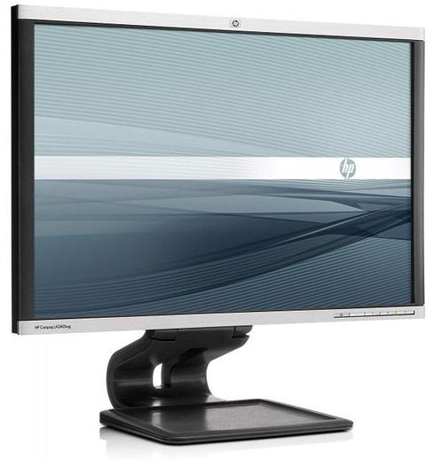 Monitor Refurbished LCD HP 24inch LA2405wg, 1920 x 1200, VGA, DVI, Display Port, USB, 5 ms (Negru/Argintiu)