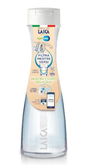 Carafa din sticla Laica B31AA, 1.1 L, Indicator Eco de schimbare filtru (Transparent)