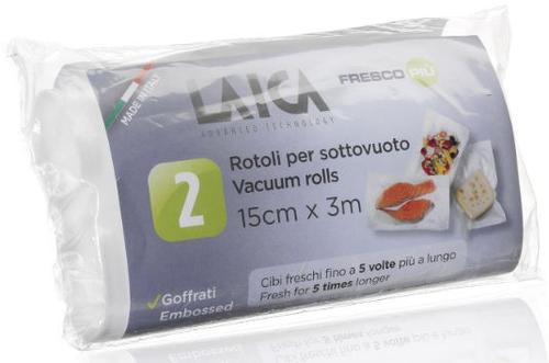 Role pentru vidarea alimentelor Laica  VT3514, 15 x 300 cm, Set 2 role