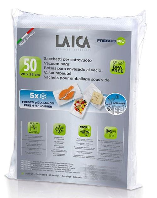 Pungi pentru vidat alimente Laica VT3504, 20x28 cm, 50 pungi