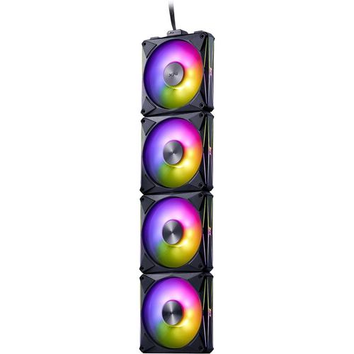 Set 4 ventilatoare XPG Hurricane MAG 120 ARGB, PWM (Negru)
