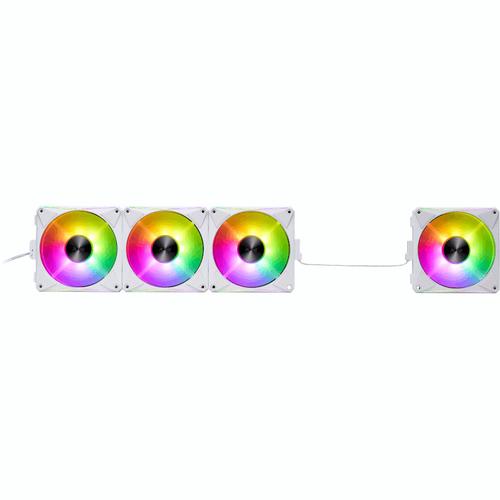 Set 4 ventilatoare XPG Hurricane MAG 120 ARGB, PWM (Alb)