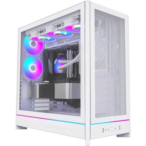 Carcasa Montech HS01 PRO, Midi-Tower, aRGB, fara sursa (Alb)