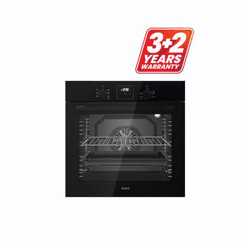 Cuptor incorporabil VIVAX BO-808BFD G, 80 l, 2500 W, 7 programe, Grill, Ventilator, Display LCD, Sticla, Clasa A (Negru)