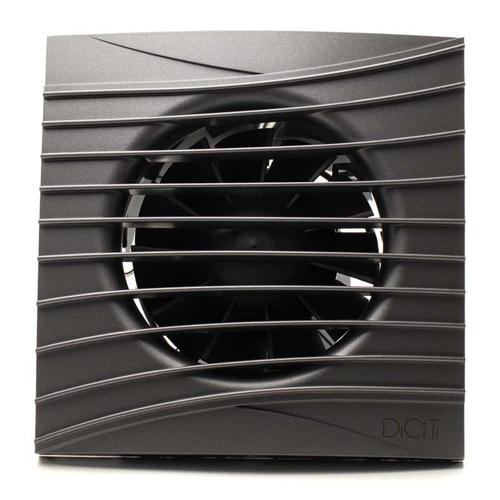 Ventilator baie SILENT 5C, Super Silent, Clapeta antiretur, Motor Long Life 40000h, Debit 180mc/h, Ø125mm, Gri