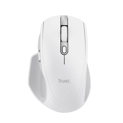 Mouse Optic Trust Ozaa+, 3200 dpi, Multi-Device, Wireless, Bluetooth (Alb)