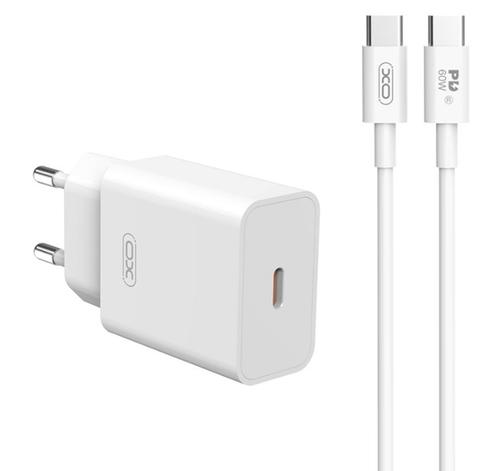 Incarcator Retea Cu Cablu USB-C XO Design L126, 20W, 3A, 1 x USB-C, Alb