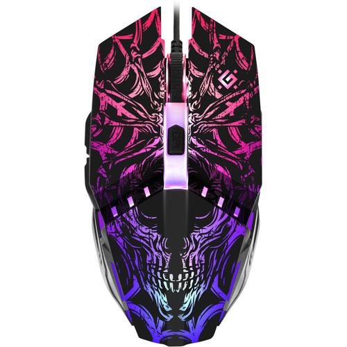 Mouse Gaming Defender GM-670L, Wired, iluminare RGB (Negru)