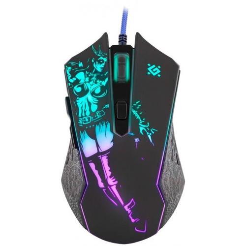 Mouse Gaming Defender GM-933 Sin'Sister, 7200dpi, iluminare RGB, Wired (Negru)