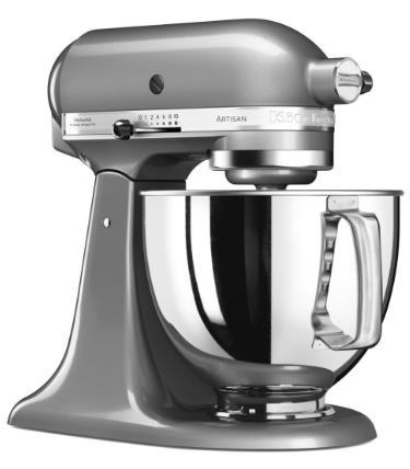 Mixer cu bol KitchenAid Artisan 2017, 4.8l, 300W (Contur Silver)