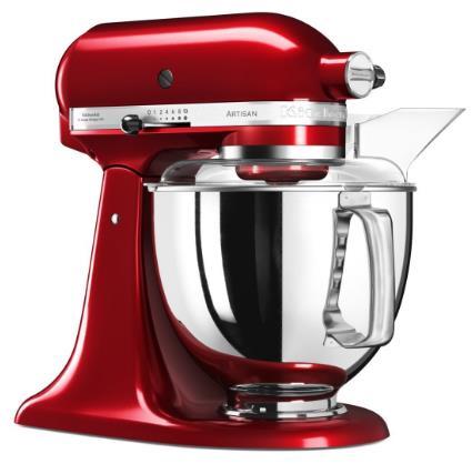 Mixer cu bol KitchenAid Artisan Elegance 2017, 4.8l, 300W (Candy Apple)