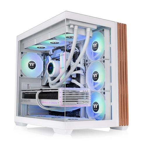 Carcasa Thermaltake View 380 WS, Middle Tower, iluminare ARGB, fara sursa (Alb)