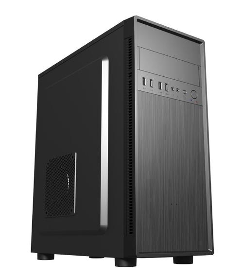 Carcasa Gembird Fornax 160, Middle Tower, Fara sursa (Negru)