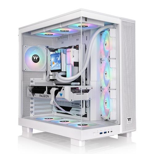 Carcasa Thermaltake View 380 XL TG, ARGB, Middle Tower, Fara sursa (Alb)