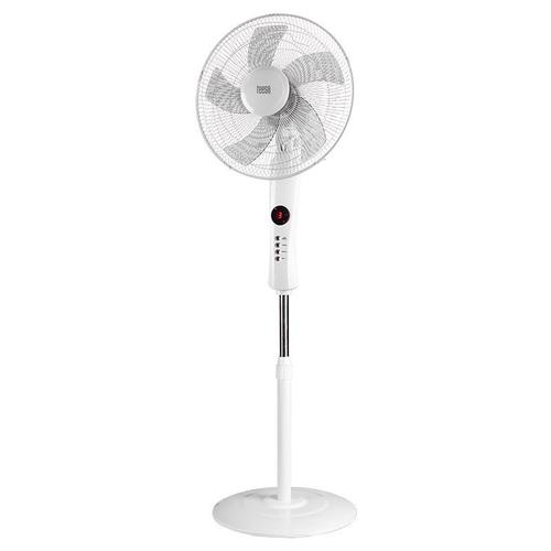 Ventilator cu picior Teesa TSA8024, 3 viteze, 50W, 130cm, telecomanda (Alb)