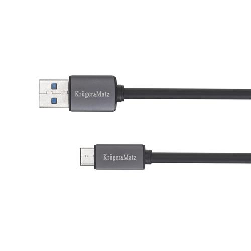 Cablu USB - USB tip C Kruger&Matz KM0347, 50 cm 1 Cablu USB - USB tip C Kruger&Matz KM0347, 50 cm