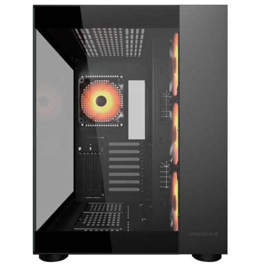 Carcasa Cougar FV150 ARGB, Middle Tower, Fara sursa (Negru)