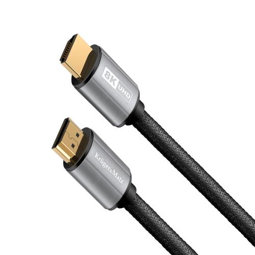 Cablu HDMI-HDMI 2.1 8K 3 m Kruger&Matz KM1266 1 Cablu HDMI-HDMI 2.1 8K 3 m Kruger&Matz KM1266
