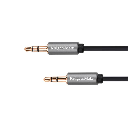 Cablu jack 3.5 tata - tata 1 m Kruger&Matz Basic 1 Cablu jack 3.5 tata - tata 1 m Kruger&Matz Basic