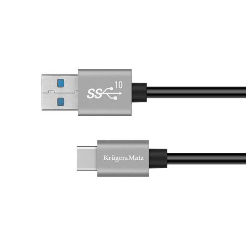 Cablu USB - USB tip C 10 Gbps 0,5 m Kruger&Matz Basic KM1262 1 Cablu USB - USB tip C 10 Gbps 0,5 m Kruger&Matz Basic KM1262