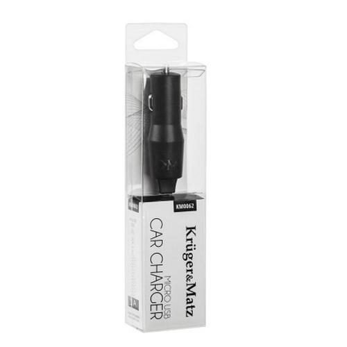 Alimentator auto microUSB, 1000 mA, 5V, Negru 1 Alimentator auto microUSB, 1000 mA, 5V, Negru