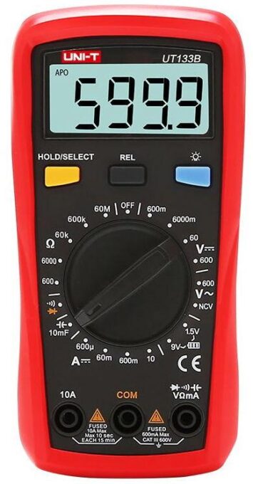 Multimetru Digital UNI-T UT133B (Negru/Rosu) 1 Multimetru Digital UNI-T UT133B (Negru/Rosu)