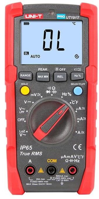 Multimetru Digital UNI-T UT191T (Negru/Rosu) 1 Multimetru Digital UNI-T UT191T (Negru/Rosu)