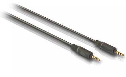 Cablu Audio Philips SWA4522S, Jack 3.5 mm - Jack 3.5 mm, 1.5 m (Negru) 1 Cablu Audio Philips SWA4522S, Jack 3.5 mm - Jack 3.5 mm, 1.5 m (Negru)