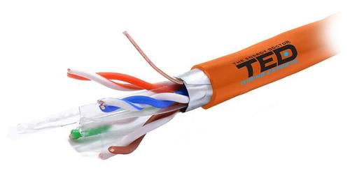 Cablu FTP ED Electric KAB-TED5, CAT 6, Cupru, 305 m (Portocaliu) 1 Cablu FTP ED Electric KAB-TED5, CAT 6, Cupru, 305 m (Portocaliu)