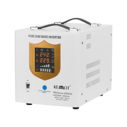 UPS centrale Kemot Sinus PUR 2000VA/1400W, 24V, Eficienta 85% (Alb) 1 UPS centrale Kemot Sinus PUR 2000VA/1400W, 24V, Eficienta 85% (Alb)