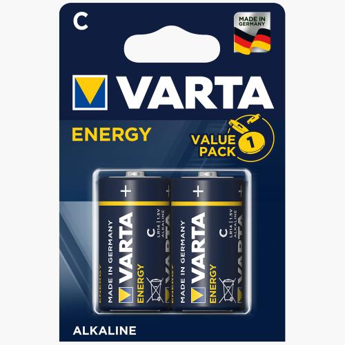 Baterii alcaline C, 2 buc Varta 1 Baterii alcaline C, 2 buc Varta