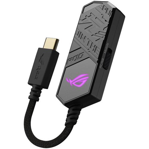 Adaptor ASUS ROG Clavis USB Type-C - Jack 3.5mm (Negru) 1 Adaptor ASUS ROG Clavis USB Type-C - Jack 3.5mm (Negru)