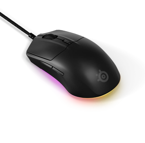 Mouse Gaming SteelSeries Rival 3 Gen 2, Wired, USB, iluminare RGB (Negru)