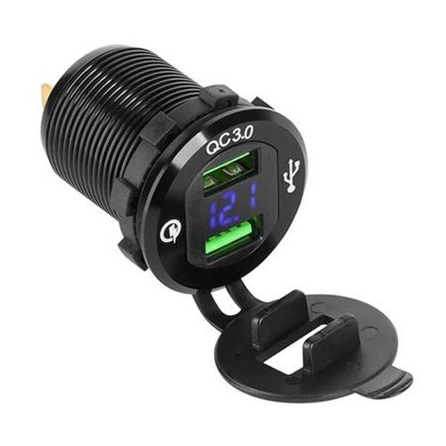 Mufa auto pentru incarcare, 2 x USB, 3000 mAh, incarcare rapida.