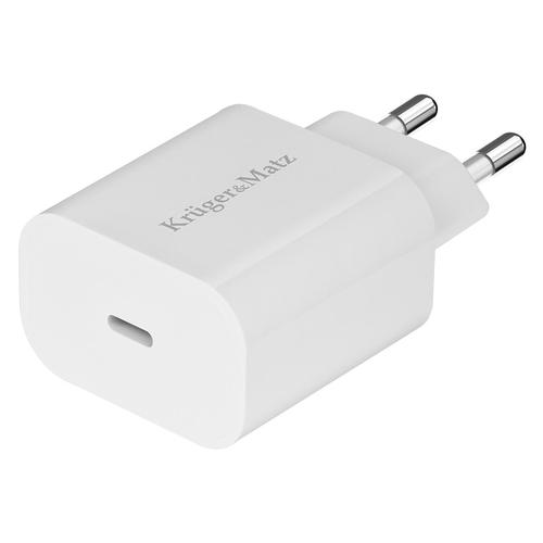 Incarcator Retea Kruger&Matz KM0850, Power Delivery, 18W, USB tip C (Alb) 1 Incarcator Retea Kruger&Matz KM0850, Power Delivery, 18W, USB tip C (Alb)