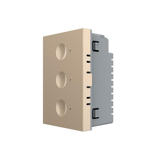 Modul intrerupator triplu cap scara / cap cruce cu touch Livolo standard Italian, Serie noua (Auriu) 1 Modul intrerupator triplu cap scara / cap cruce cu touch Livolo standard Italian, Serie noua (Auriu)