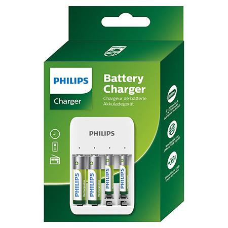 Incarcator USB Philips pentru acumulatori 2 x AAA 700 mAh + 2 x AA 1300 mAh (Alb) 1 Incarcator USB Philips pentru acumulatori 2 x AAA 700 mAh + 2 x AA 1300 mAh (Alb)