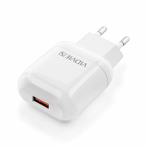 Incarcator retea Vidvie, USB, 2400 mA (Alb)