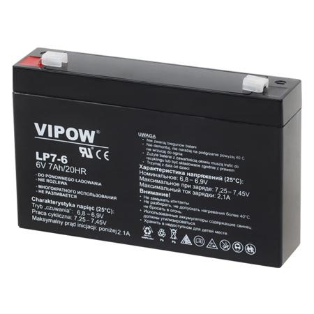 Acumulator gel plumb Vipow BAT0207, 6 V / 7 Ah