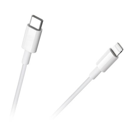 Cablu de date REBEL RB-6009-100-W, USB TIP C - LIGHTNING,  100cm