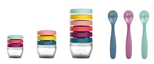 Set alimentatie Babymoov A004310, 3 seturi recipiente, Un set linguri (Multicolor) 1 Set alimentatie Babymoov A004310, 3 seturi recipiente, Un set linguri (Multicolor)