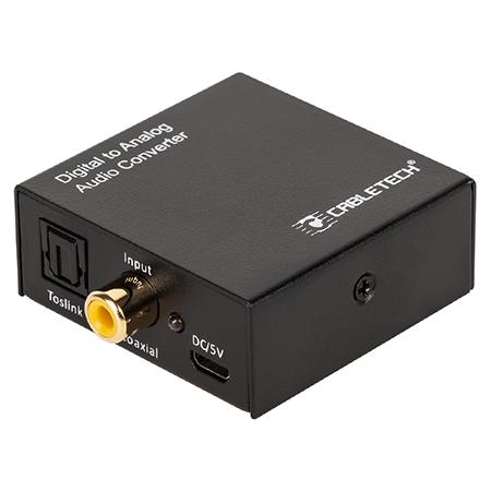 Convertor semnal audio digital la analog Cabletech ZLA0857-2 (Negru)