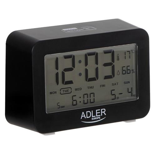 Ceas cu alarma pe baterii Adler 1196B, 3 setari alarma, Lumina de fundal (Negru)