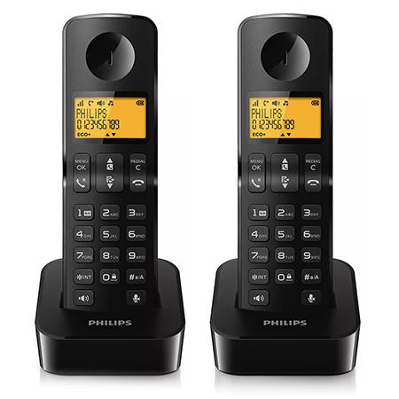 Telefon fix Philips D2602B/53 (Negru)