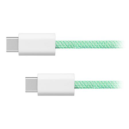 Cablu de date Kruger&Matz KM1272-1G, TYPE C - TYPE C, 100W, 1 m (Verde)