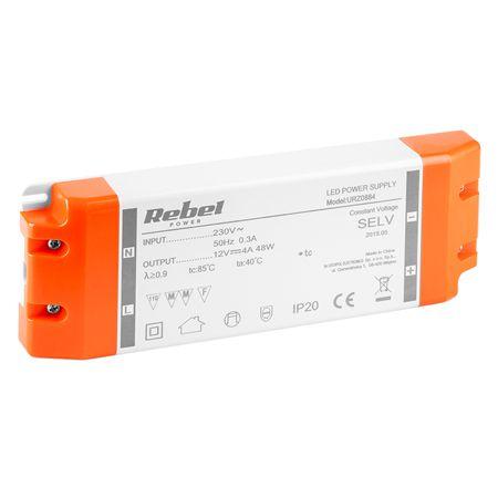 Sursa alimentare banda LED Rebel URZ0884, 12V 4A