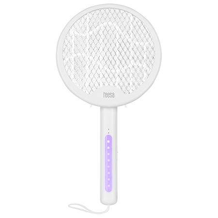 Paleta electrica anti insecte Teesa Swatter 3 in 1, 5 W (Alb)