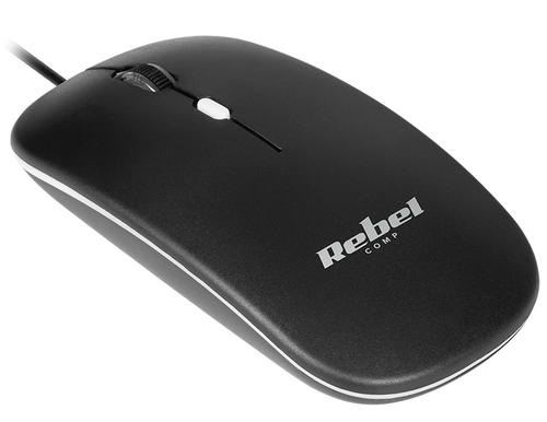 Mouse Rebel KOM1023-B, 1200 DPI (Negru)