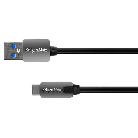 Cablu de date KRUGER&MATZ KM0348, USB 3.0 - USB TYPE C, 1m