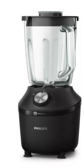 Blender Philips Seria 3000 HR2291/01, 600W, 2l, 2 viteze+Pulse, Zdrobire gheata, Sistem ProBlend (Negru)